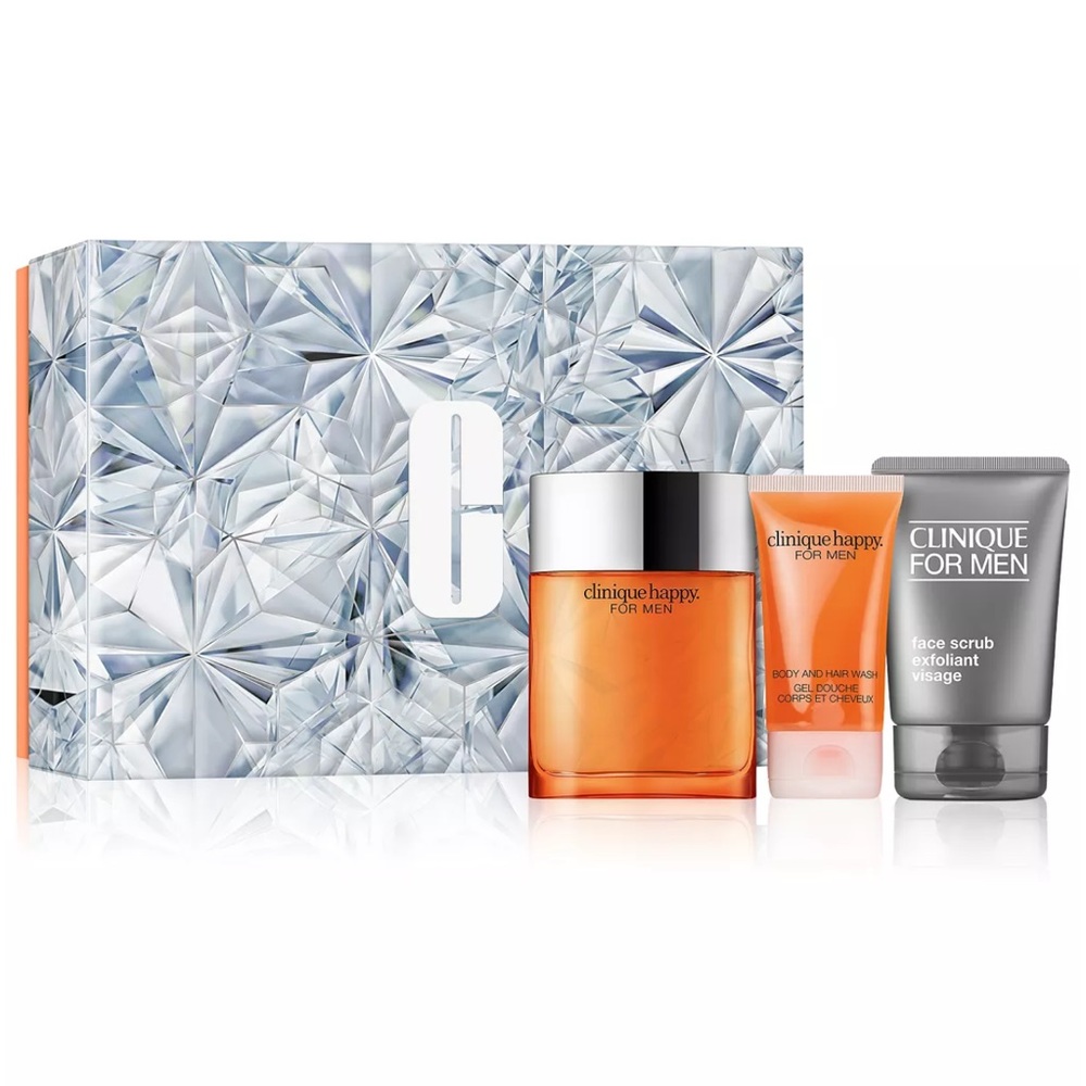 Clinique Happy 3-pc Happy For Him Fragrance Gift Set